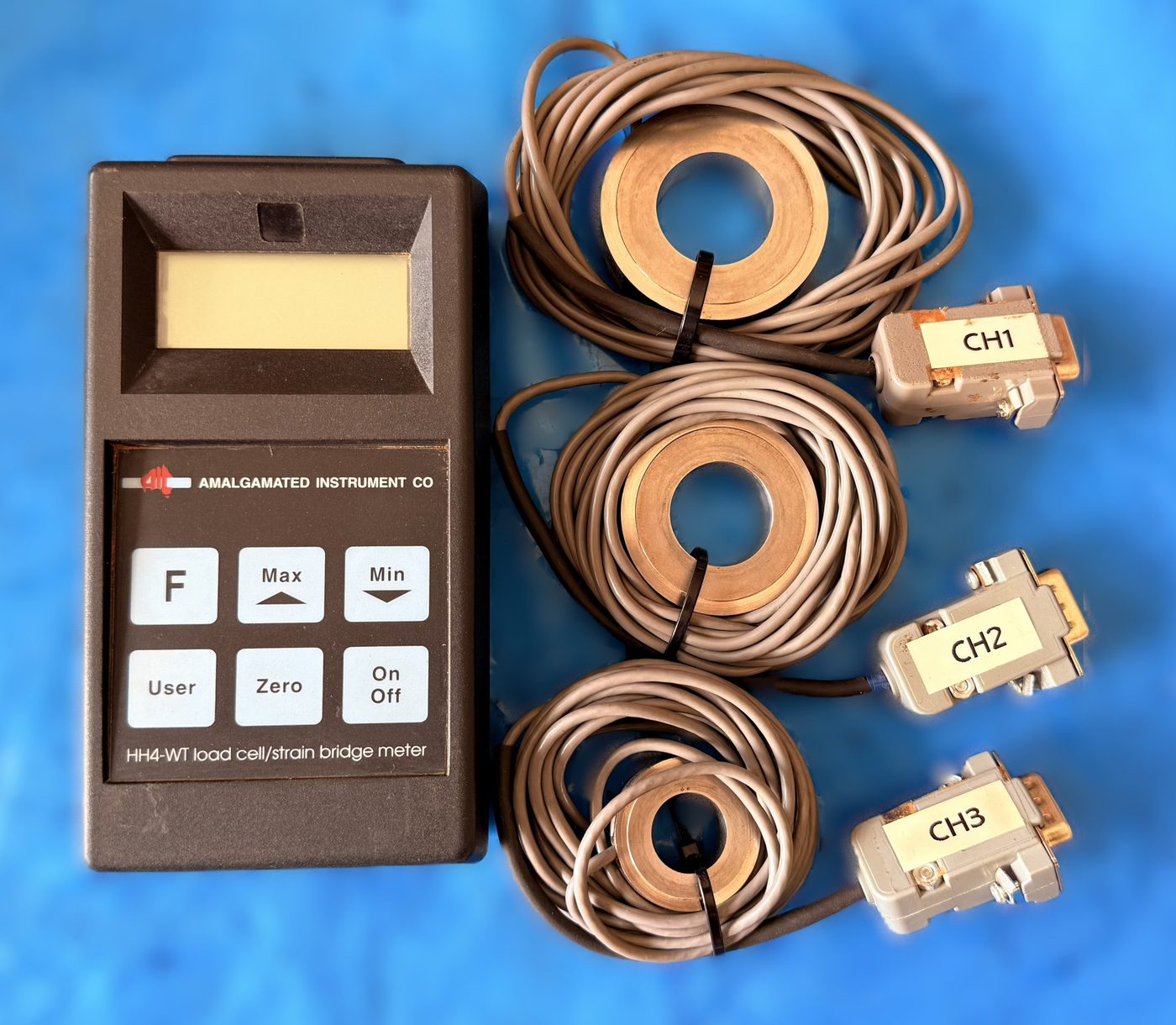 Amalgamated Instrument Co — HH4-WT Hand Held Digital Load Cell Kit with Case